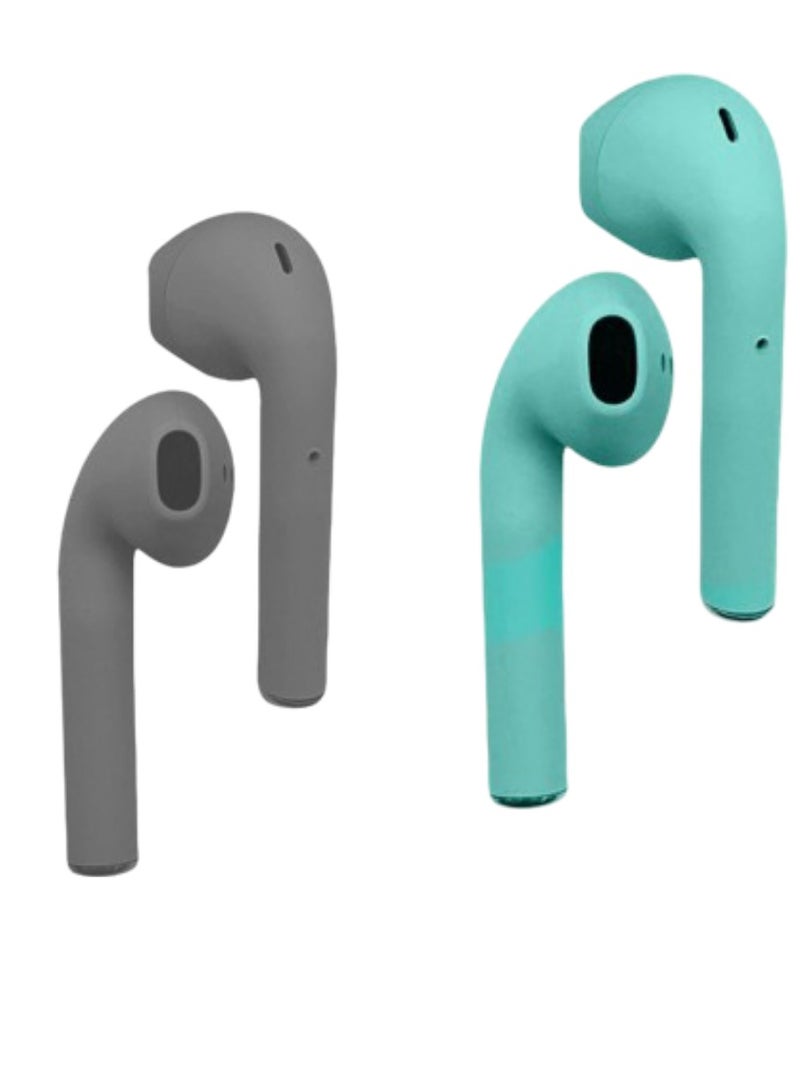 True Wireless Earphones Wireless BT Earphones BT  With Charge Box Multicolor - Image 2