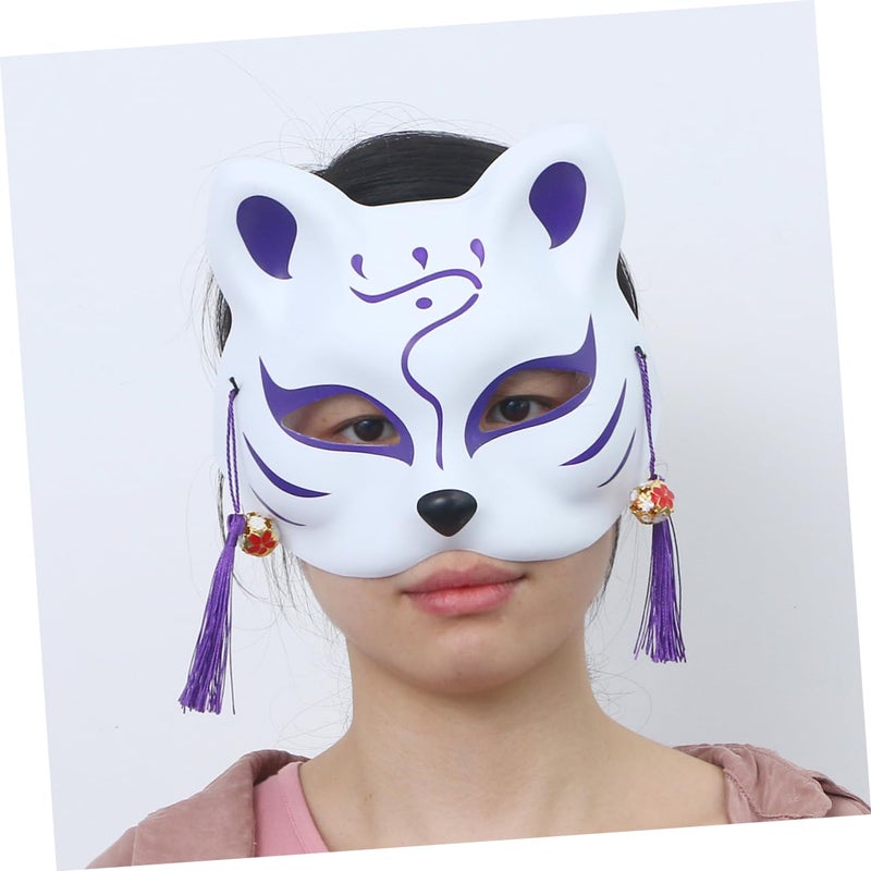 Blue Fox Cat Animal Half Face Mask For Party And Masquerade - Image 4