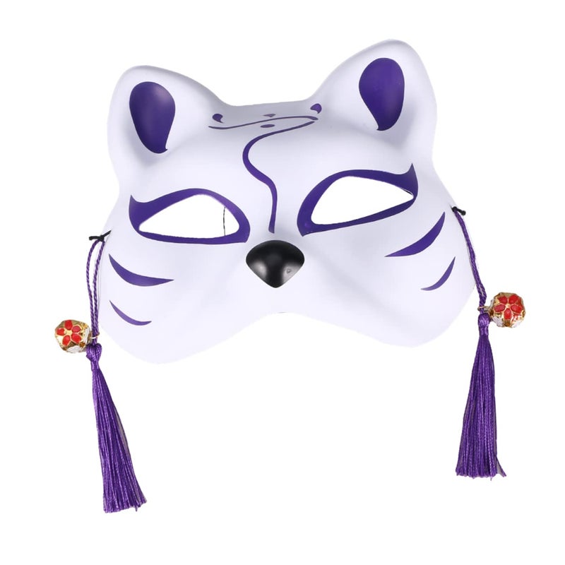 Blue Fox Cat Animal Half Face Mask For Party And Masquerade - Image 2