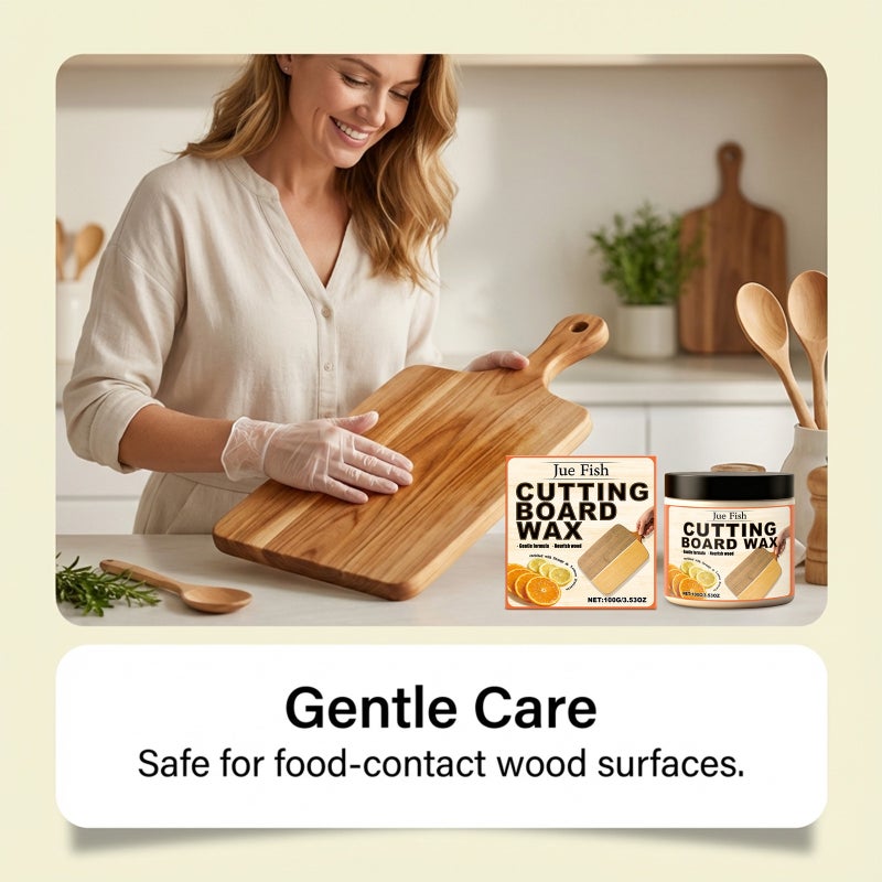 Jue Fish Cutting Board Polishing Wax Citrus Scent Wood Care Household Kitchen Wooden Utensil Care Polishing Wax - Image 4