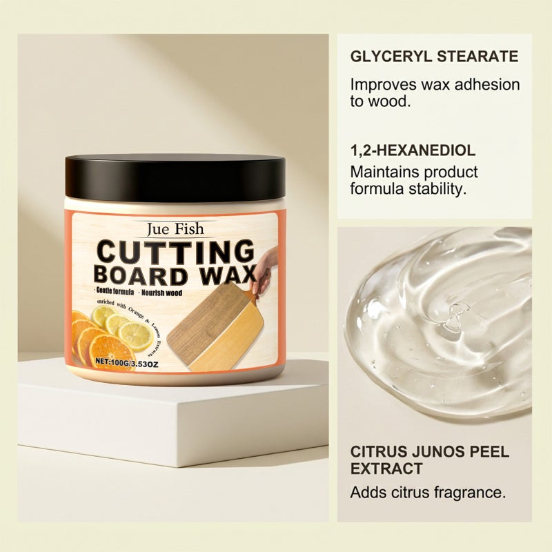 Jue Fish Cutting Board Polishing Wax Citrus Scent Wood Care Household Kitchen Wooden Utensil Care Polishing Wax - Image 5