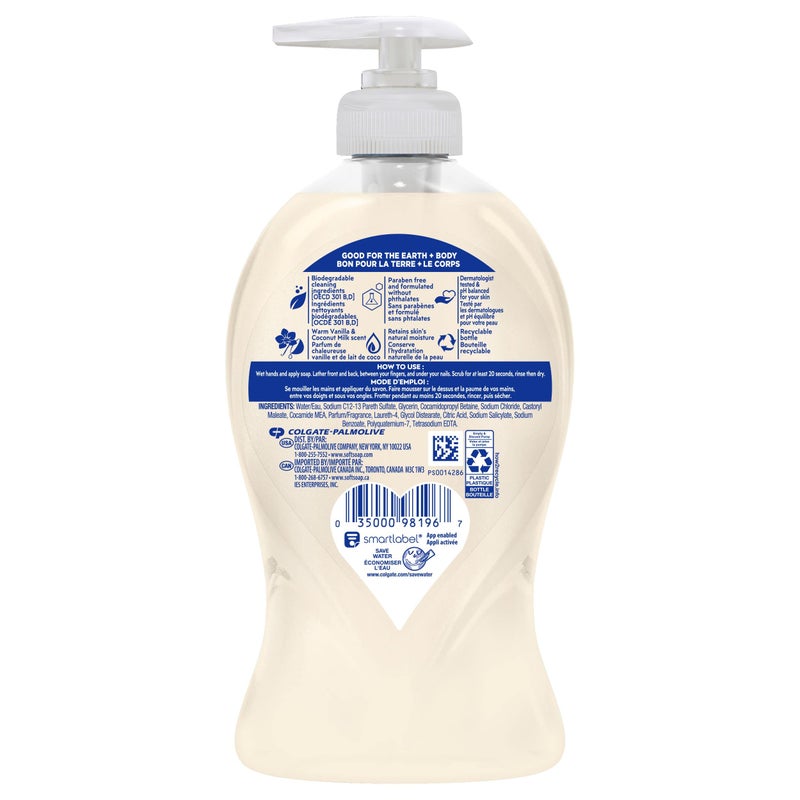 Softsoap Deeply Moisturizing Liquid Hand Soap Pump Warm Coconut Milk, Vanilla, 11.25 Fl Oz - Image 2