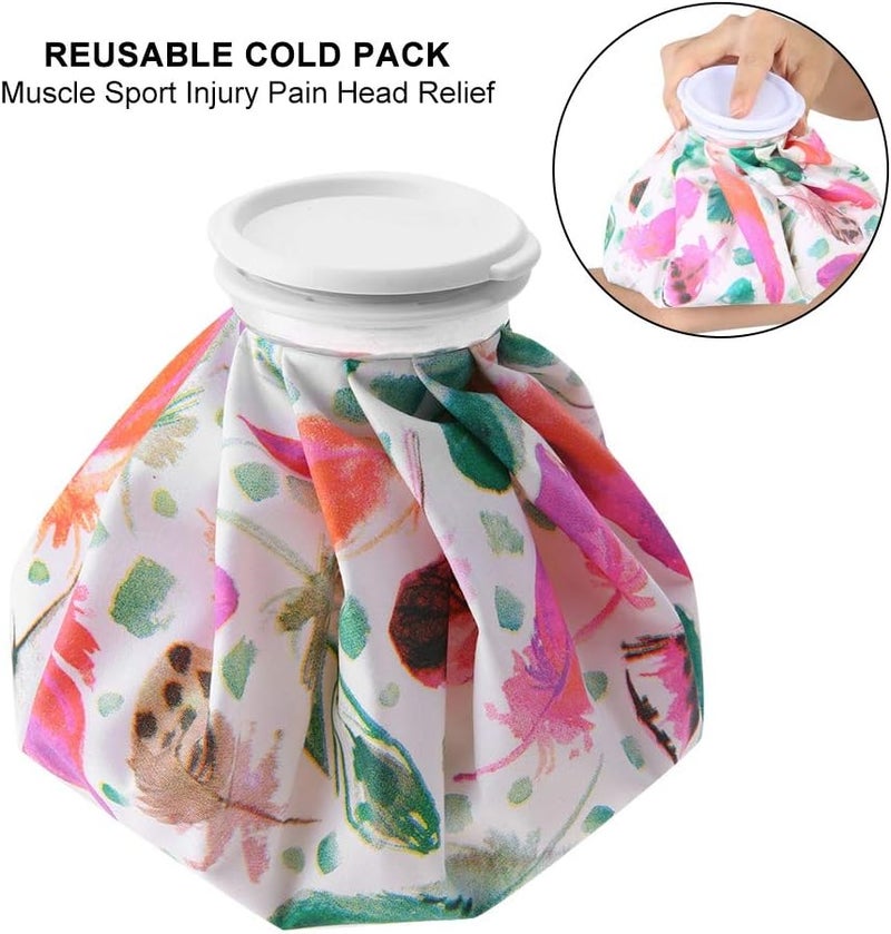 klarako Ice Bag for Swelling Injury Headache Pain Relief, First Aid - Reusable Waterproof Bag(02#Flaming Bird Pattern) - Image 5