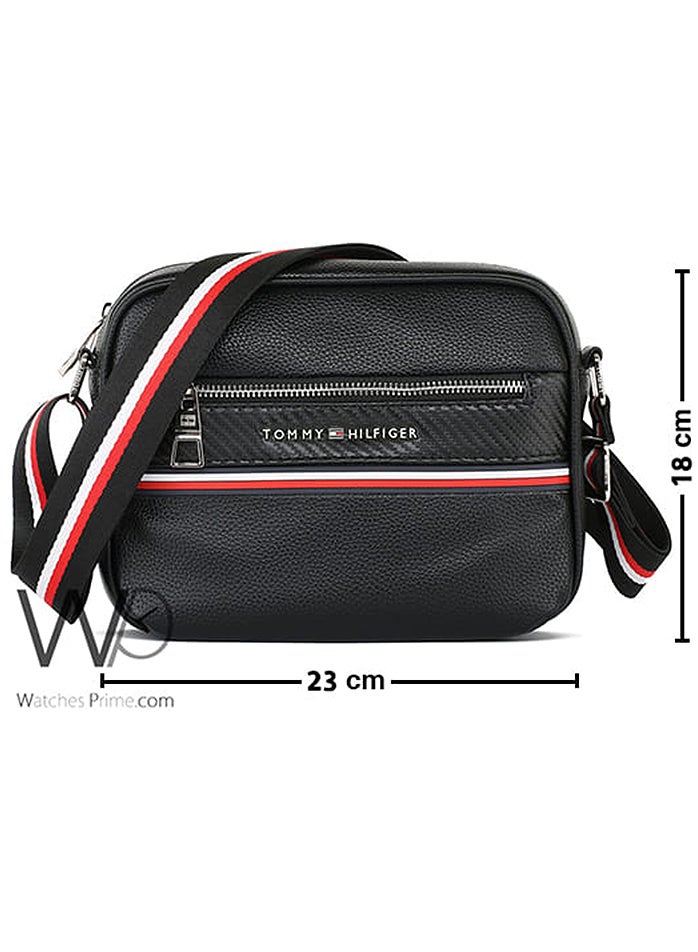 Tommy Hilfiger Denim Tommy Hilfiger Leather Cross body Shoulder Black Men Bag - Image 3