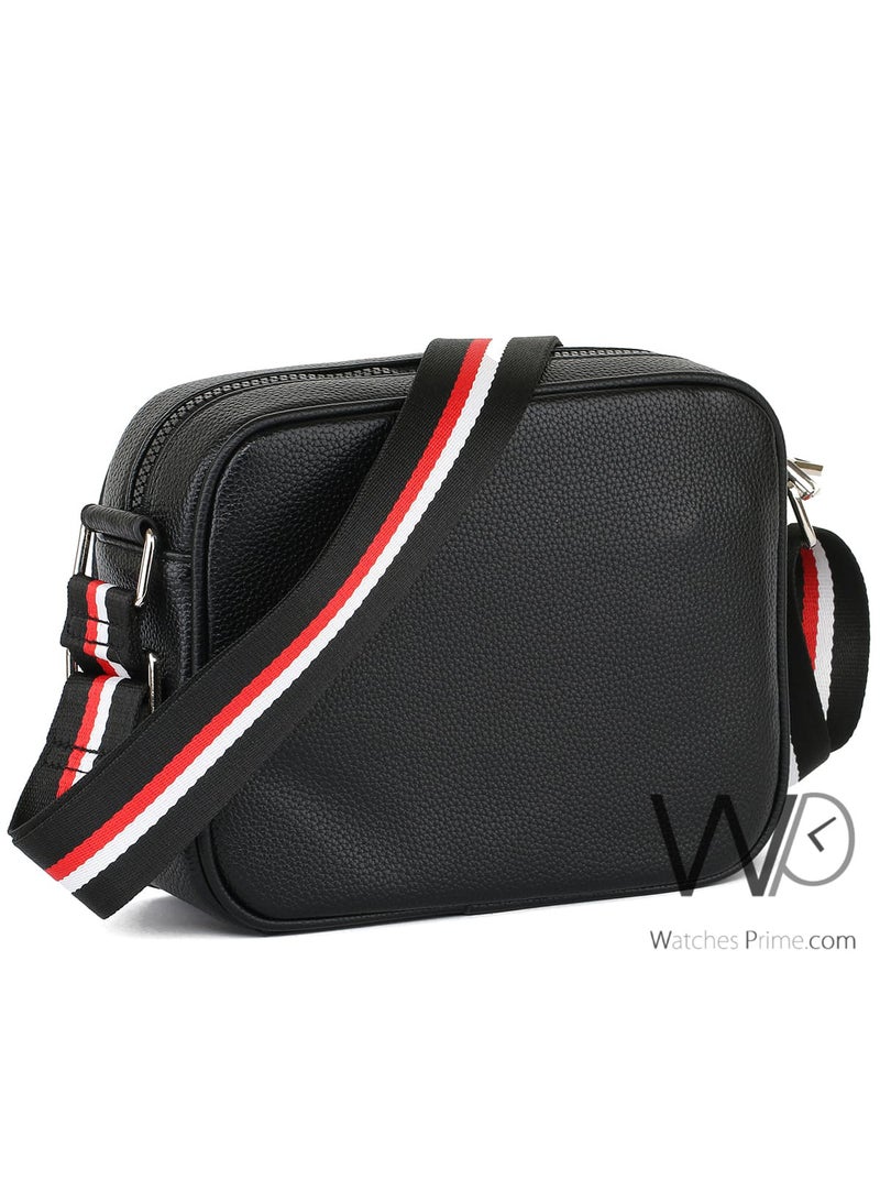 Tommy Hilfiger Denim Tommy Hilfiger Leather Cross body Shoulder Black Men Bag - Image 5