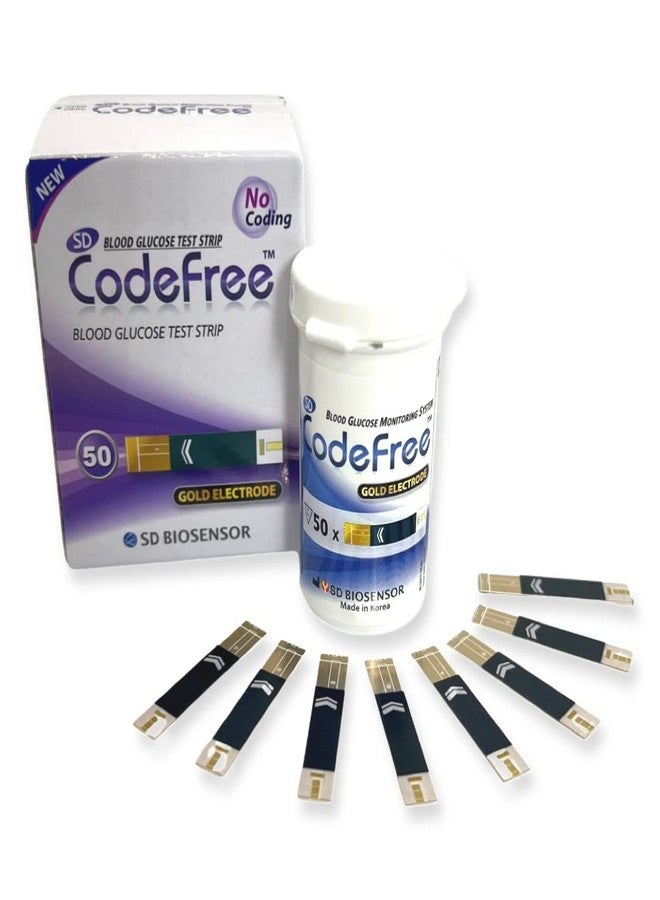 Codefree SD Biosensor 100 Strips Sd Codefree Blood Glucose Monitor/Monitoring Test/Testing Kit Replacement Strips Yes - I Have Diabetes - Image 1