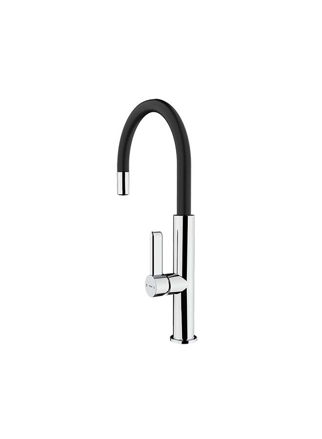 TEKA Fot 995 Single Lever Kitchen Tap With Aerator Integrated In Spout Chrome Black - Image 3