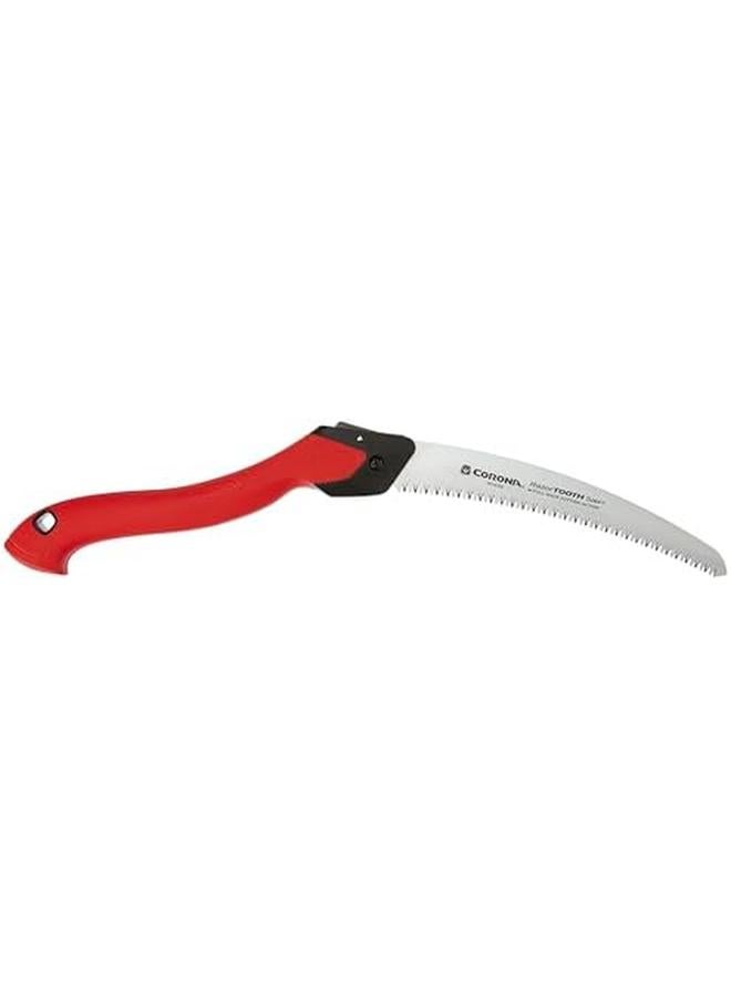 Corona Tools 10 Inch Razortooth Folding Pruning Designed For Single Use Curved Blade Hand Saw Cuts Branches Up To 6" In Diameter Rs16150 Red  - Image 2