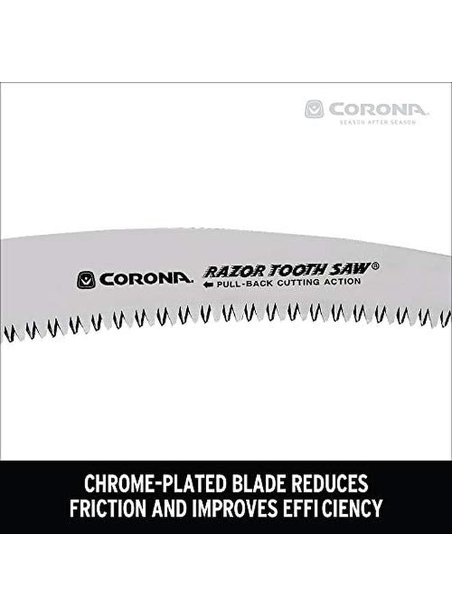Corona Tools 10 Inch Razortooth Folding Pruning Designed For Single Use Curved Blade Hand Saw Cuts Branches Up To 6" In Diameter Rs16150 Red  - Image 4