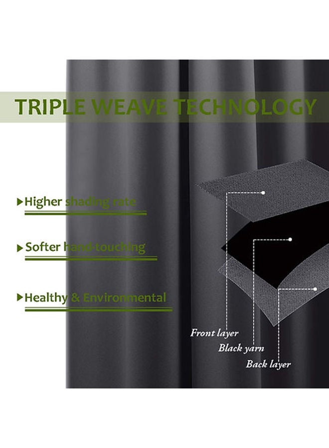 Cartela Curtains ستائر تعتيم الغرفة بشريط 132 عرض × 214 ارتفاع - Image 4