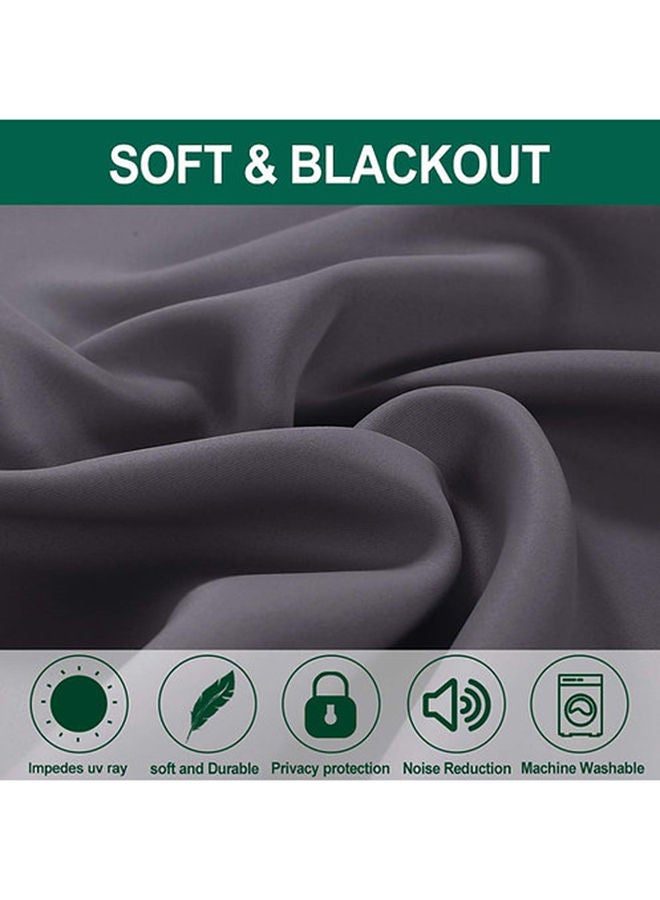 Cartela Curtains ستائر تعتيم الغرفة بشريط 132 عرض × 214 ارتفاع - Image 2