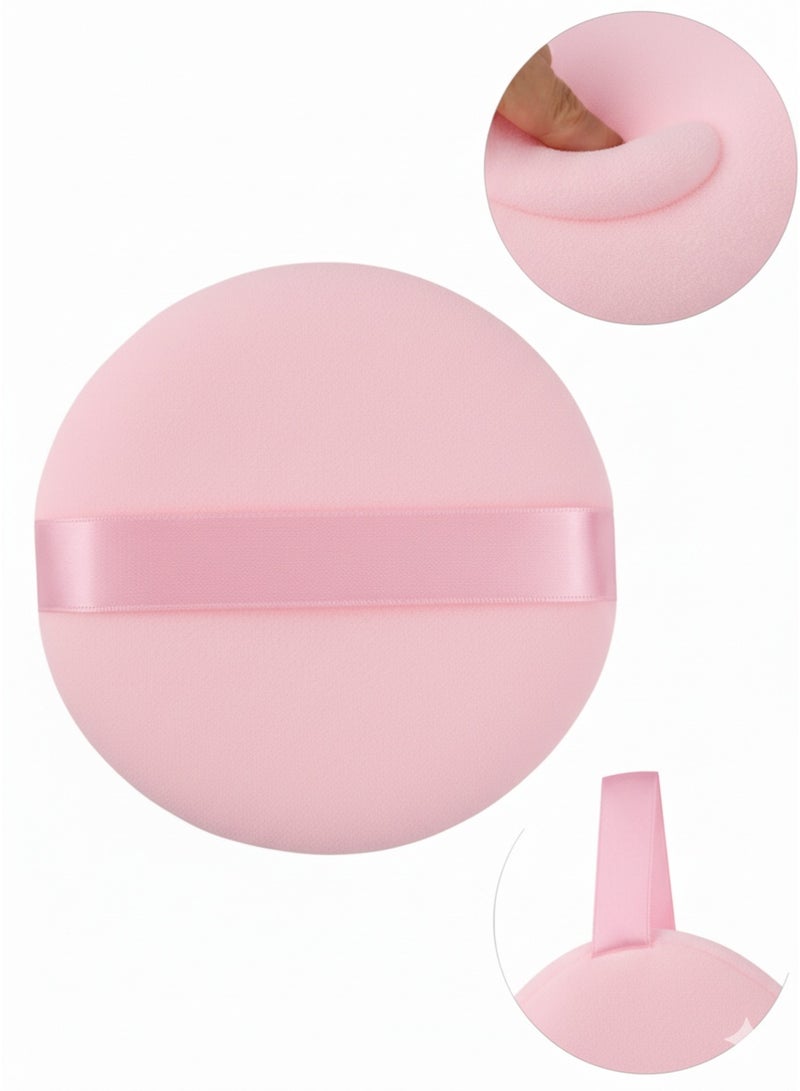 إسفنجة مكياج قابلة للغسل وإعادة الاستخدام - مثالية لوضع البودرة السائبة وإزالة المكياج - لطيفة على جميع أنواع البشرة - وردي - Image 1