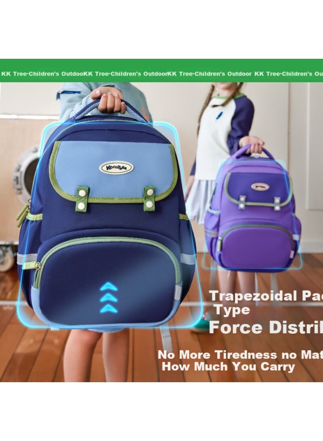 Kocotree Kk Tree Children's Backpack Ultra-lightweight Double-shoulder Bag For 3-6 Grade Boys And Girls Backpack Buckle Starry Night Blue L - Image 5