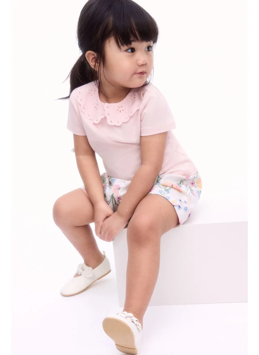 اتش اند ام Broderie-Anglaise-Collared Top