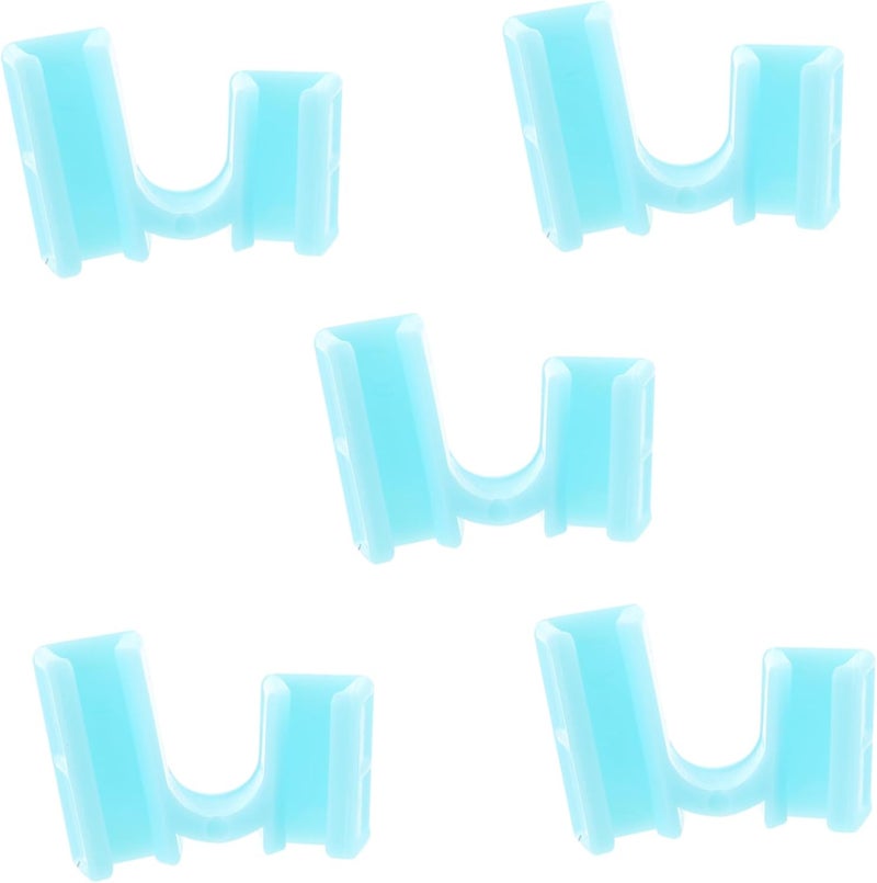 Sky Blue Reusable Chopstick Training Clips 5 Pack Dishwasher Safe Helper For Beginners - Image 1