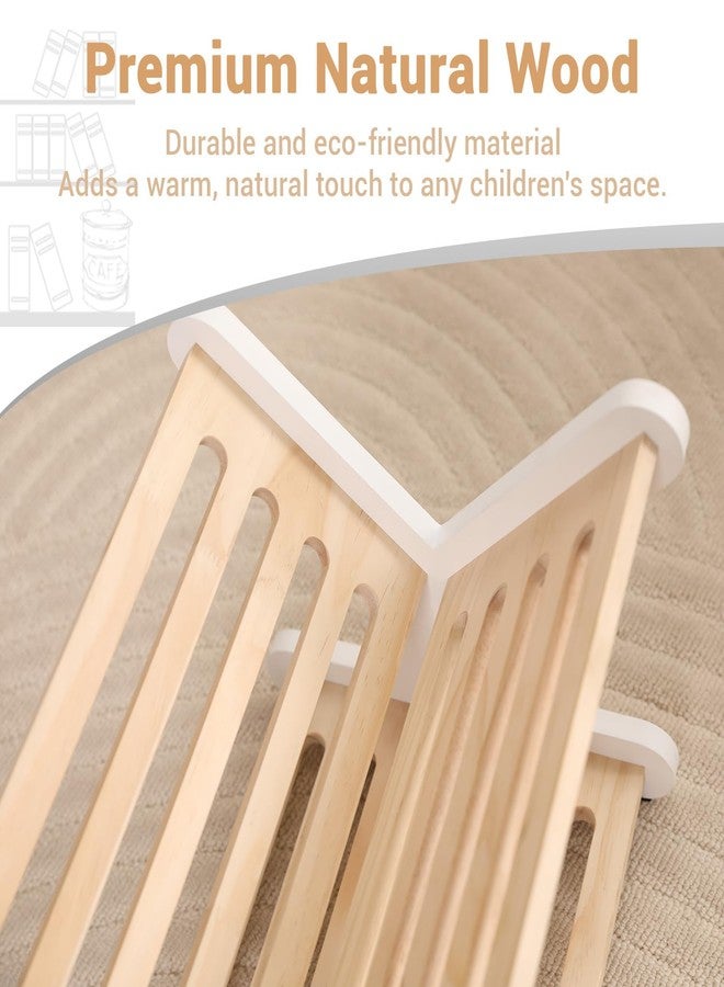 Nuvograin Wooden Nursery Bookshelf,Kid Bookshelf,Montessori Toddler Bookcase with 2-Tier Open Storage，Perfect for Kids' Playrooms, Bedrooms, Living Rooms, Classrooms—Compact and Easy to Access - Image 3