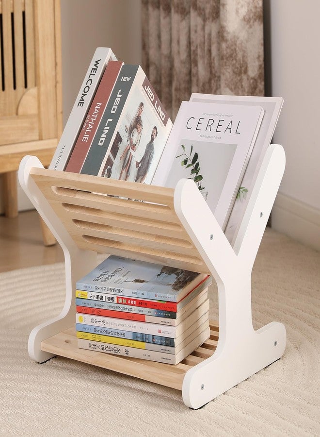 Nuvograin Wooden Nursery Bookshelf,Kid Bookshelf,Montessori Toddler Bookcase with 2-Tier Open Storage，Perfect for Kids' Playrooms, Bedrooms, Living Rooms, Classrooms—Compact and Easy to Access - Image 1