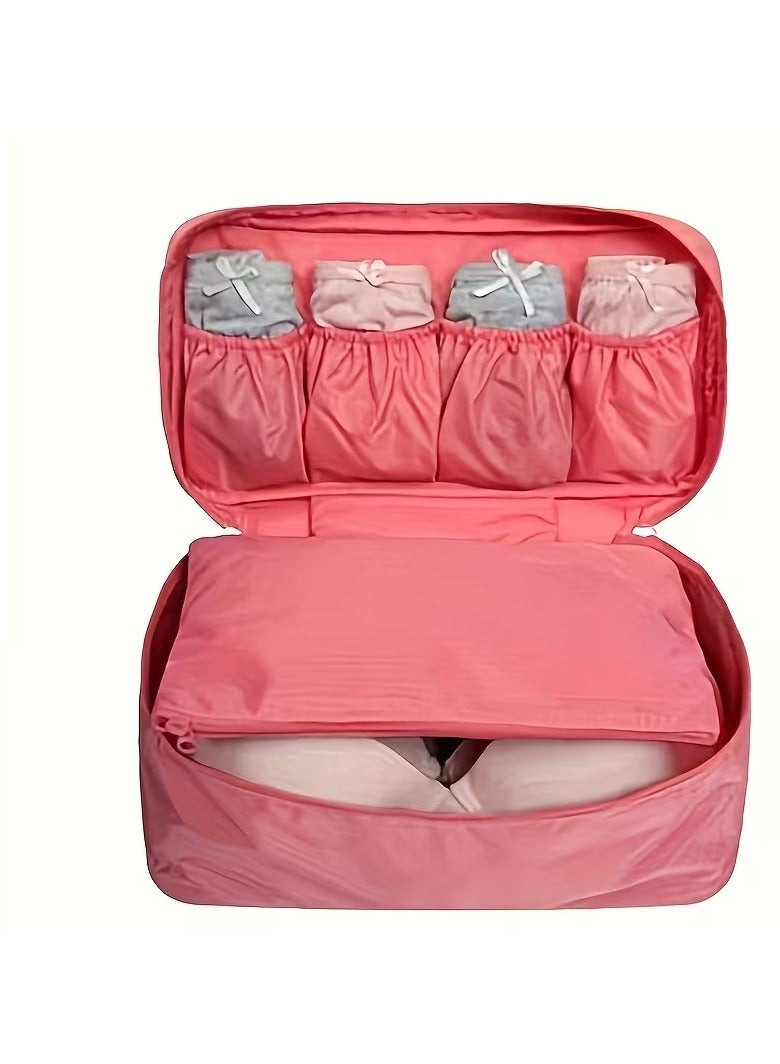 Goolsky Multi-Layer Women'S Bra and Underwear Storage Bags | Portable Travel Drawer Dividers, Zipper Closure, Ideal for Travel and Business, Available in Multiple Colors - Image 3