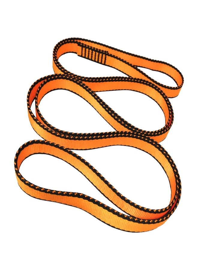 FOSER 18mm Nylon Climbing Sling Runner, 23KN Nylon Rope,Apply to Rock Climbing, Mountaineering, Hiking, Downhill, Emergency Equipment, etc (Orange(1pcs), 60cm/24inch) - Image 1