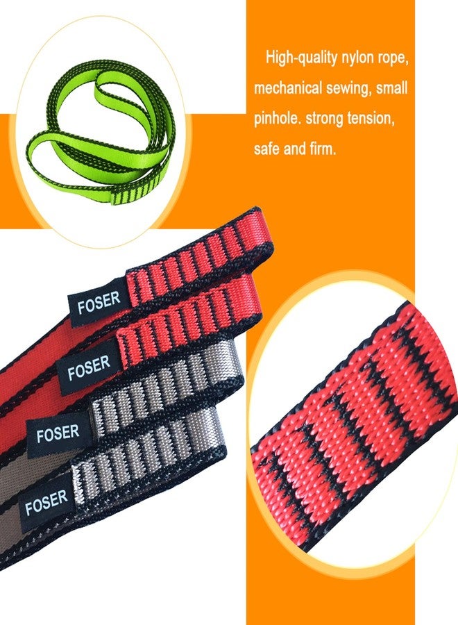 FOSER 18mm Nylon Climbing Sling Runner, 23KN Nylon Rope,Apply to Rock Climbing, Mountaineering, Hiking, Downhill, Emergency Equipment, etc (Orange(1pcs), 60cm/24inch) - Image 3