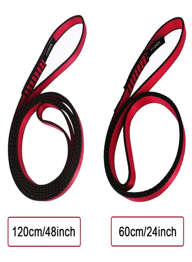FOSER 18mm Nylon Climbing Sling Runner, 23KN Nylon Rope,Apply to Rock Climbing, Mountaineering, Hiking, Downhill, Emergency Equipment, etc (Orange(1pcs), 60cm/24inch) - Image 4