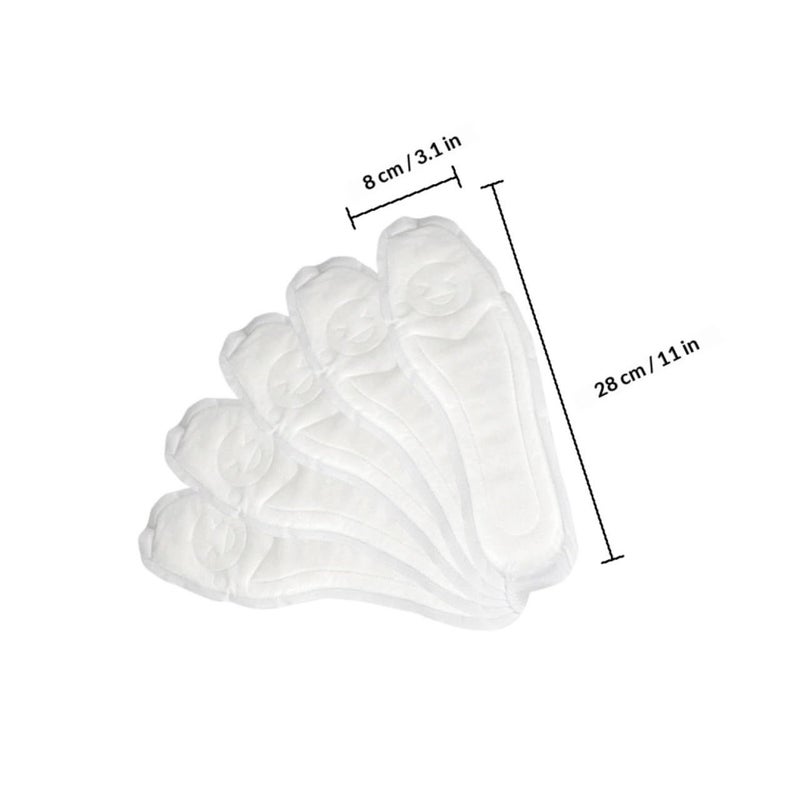Disposable Cotton Insoles 10 Pairs Absorbent Foot Care Cushions Breathable Shoe Pads for Men Women - Image 3