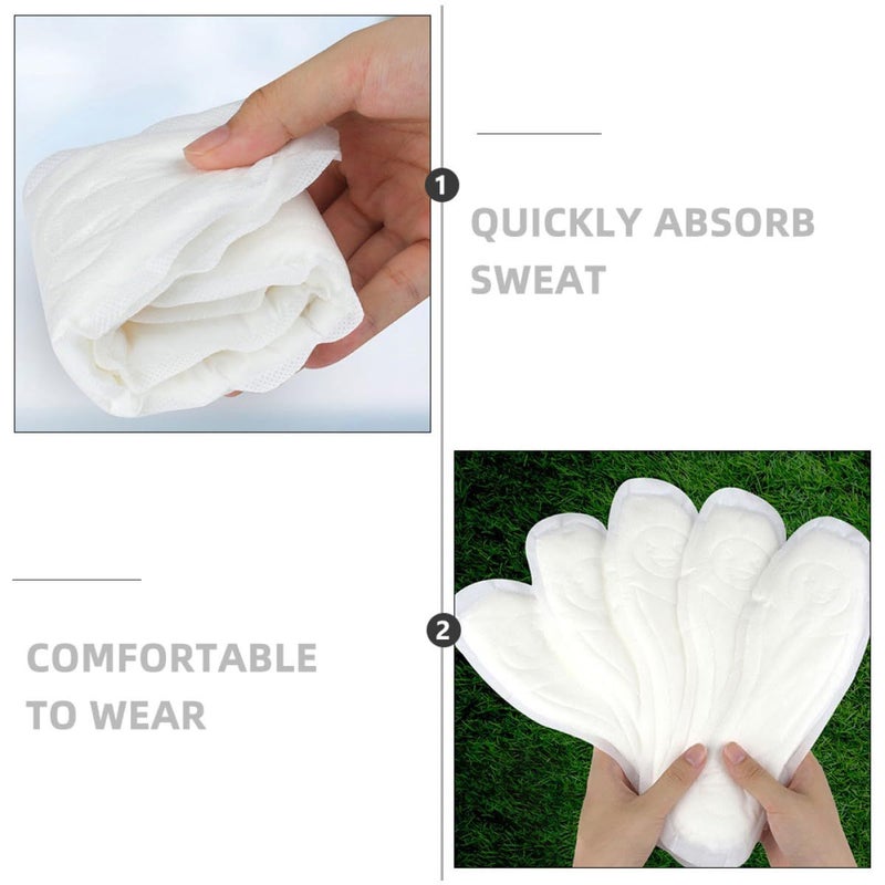 Disposable Cotton Insoles 10 Pairs Absorbent Foot Care Cushions Breathable Shoe Pads for Men Women - Image 4