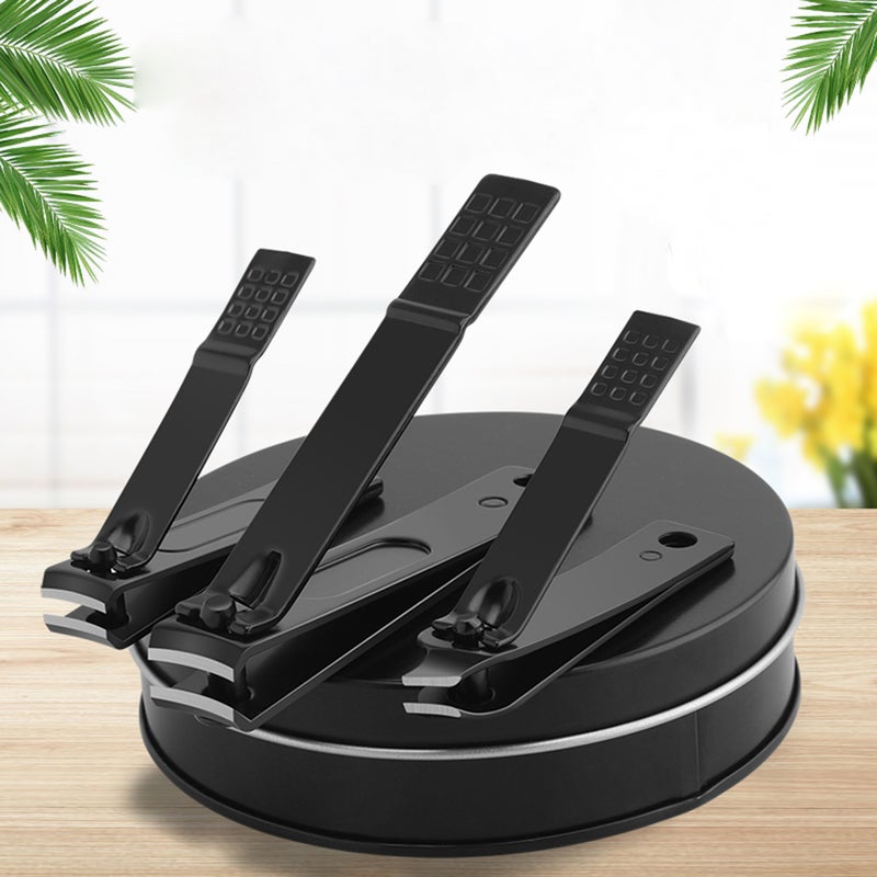 3pcs Stainless Steel Nail Clipper Set Manicure Set Pedicure Set Fingernails Toenails Clippers Sharp Nail Cutter Kit Travel Case - Image 2