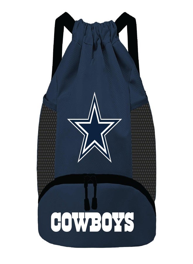 Proformance Home NFL Dallas Cowboys Cinch Bag – Standard Logo Drawstring Backpack - Image 1