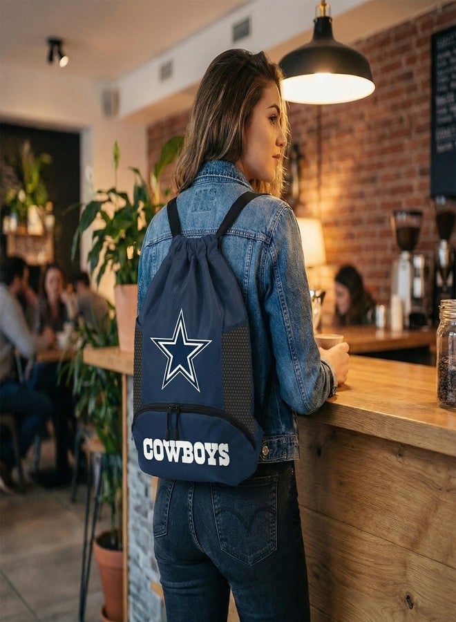 Proformance Home NFL Dallas Cowboys Cinch Bag – Standard Logo Drawstring Backpack - Image 4