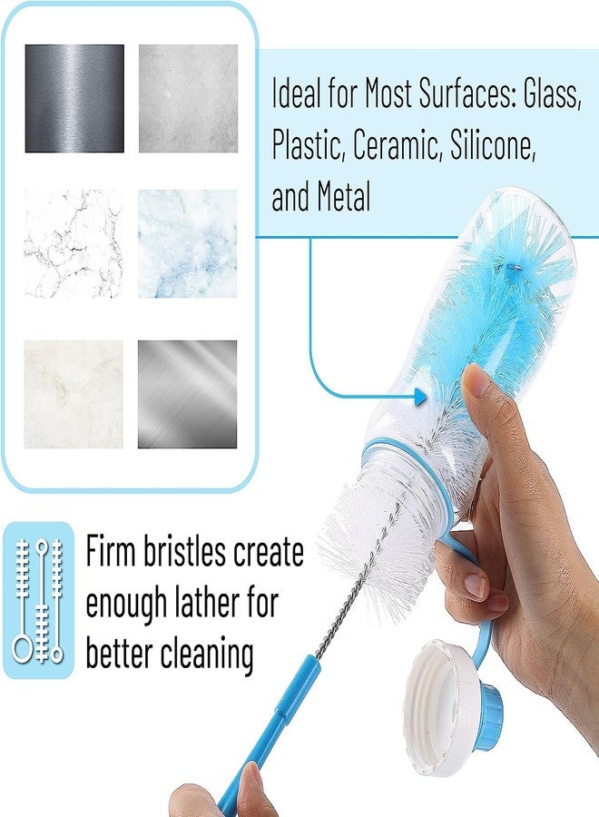 DOMUM Baby Bottle Cleaning Brush, Multi Color Feeding Bottle Cleaner Brush, Nylon Cleaning Brush, Cleaning/Washing Tools (Pack of 1). - Image 2