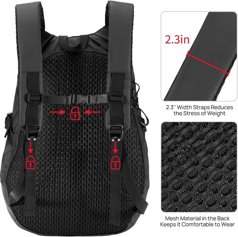 ILM Large Capacity Motorcycle Helmet Backpack - Image 3