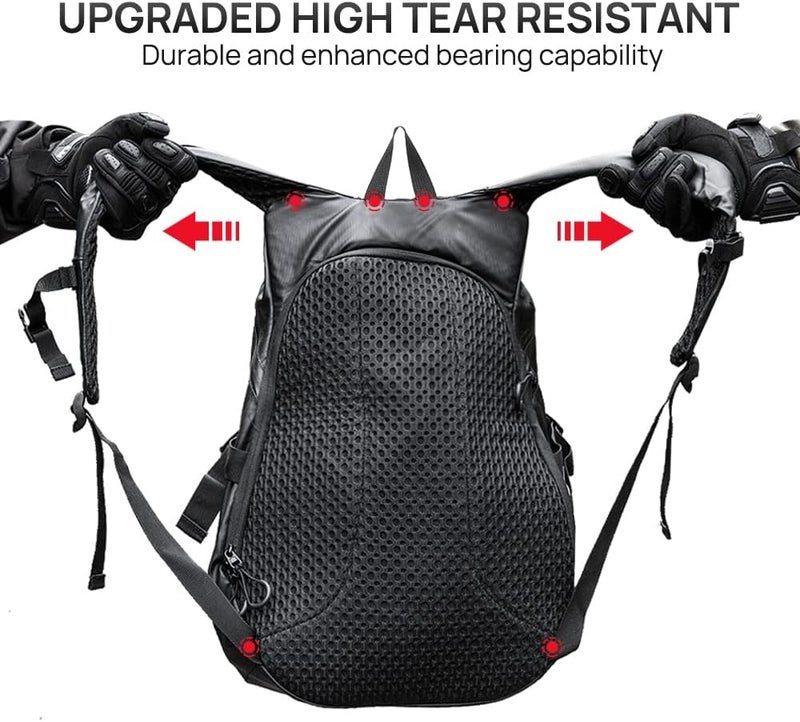 ILM Large Capacity Motorcycle Helmet Backpack - Image 2