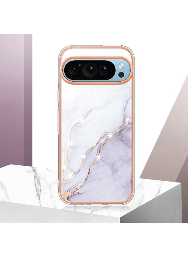 اس-توب جراب لهاتف Google Pixel 9 / 9 Pro، جراب هاتف IMD مزدوج الجوانب مطلي بالرخام الكهربائي - Image 5