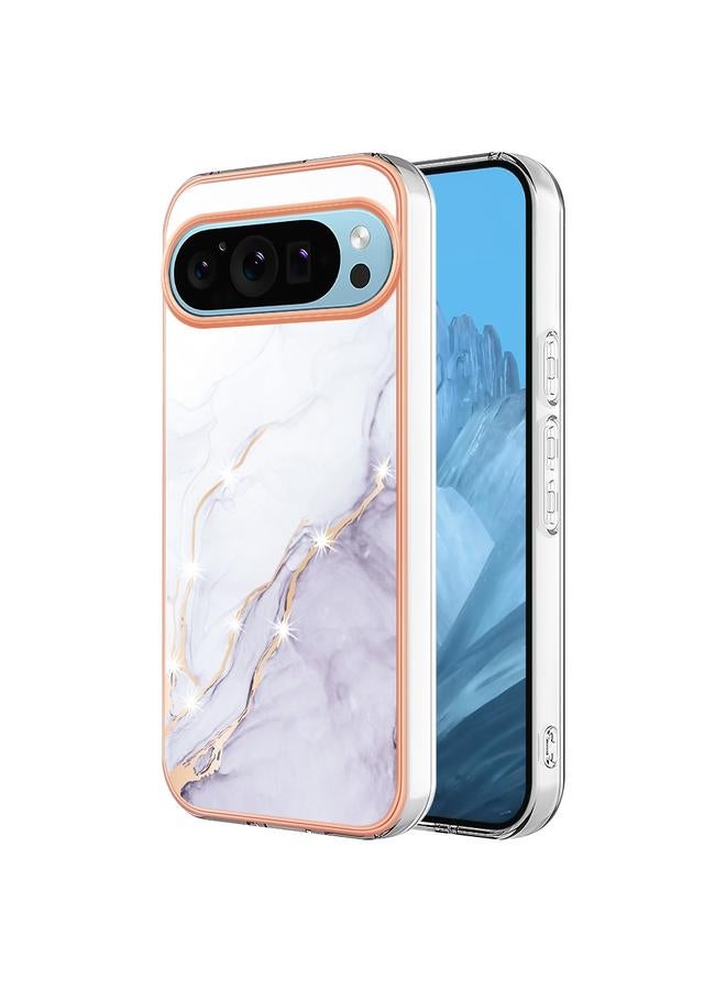 اس-توب جراب لهاتف Google Pixel 9 / 9 Pro، جراب هاتف IMD مزدوج الجوانب مطلي بالرخام الكهربائي - Image 1