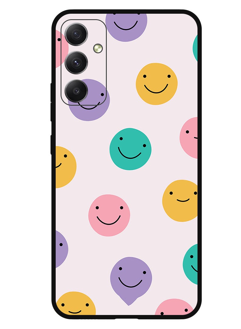 Theodor Protective Case Anti Scratch Shock Proof Bumper Cover For Samsung Galaxy M14 Smileys - Image 1