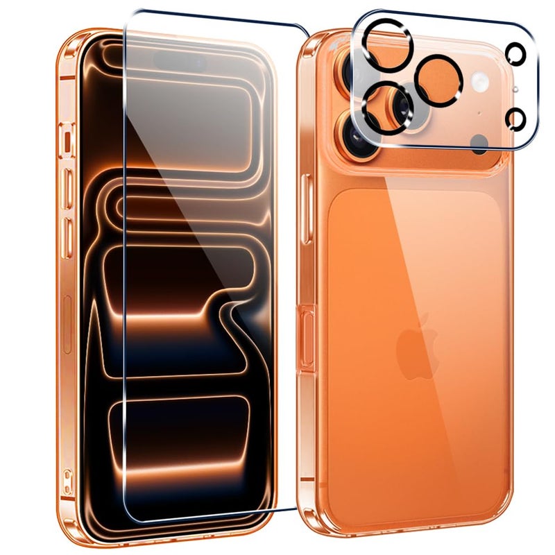 Nijiadi Compatible with iphone 17 Pro Max Phone Case with Screen Protector Camera Len Protector Not Yellowing MilitaryGrade Drop Protection Protective Cover Case for iphone 17 Pro Max Crystal Clear - Image 3
