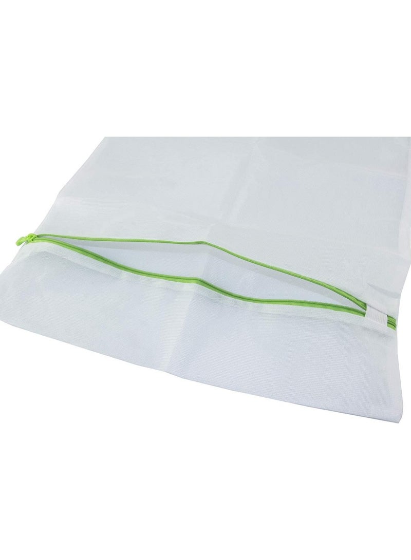 HASANAT ESSENTIALS Rectangle Clothes Washing Bag 40X50cm, ,1Piece (Assorted Zip Color) - Image 2