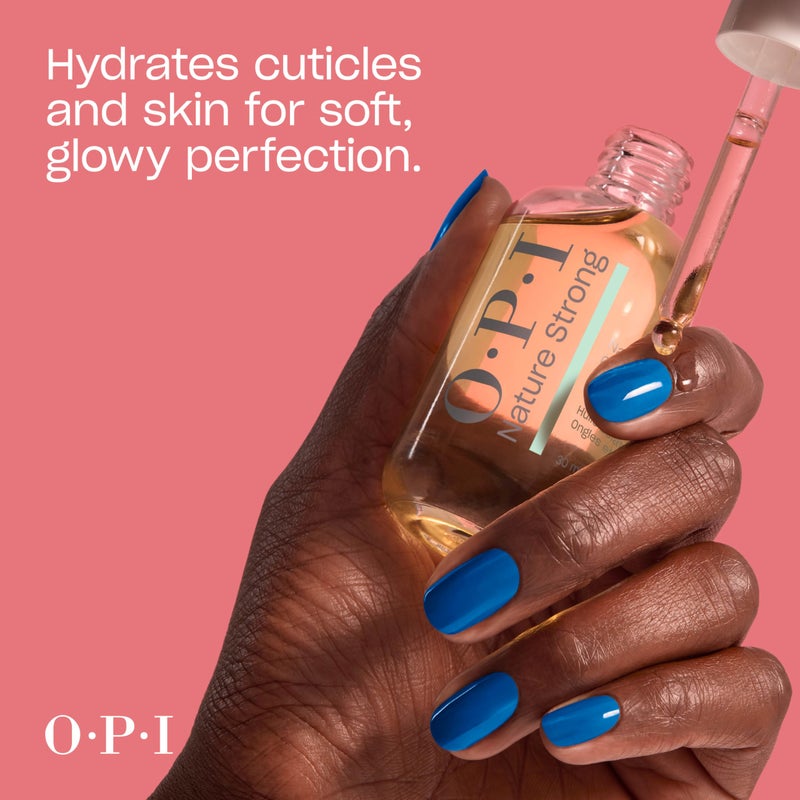 OPI Nature Strong Nails & Skin - Glow Up Nail & Cuticle Oil with Dropper | Lightweight, Nourishing Natural Oil Blend Moisturizes Dry Cuticles | Enriched with Vitamin E | 1.0 Fl Oz | 30 mL - Image 5