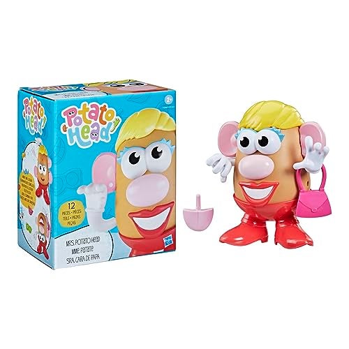 Mr. Potato Head Mrs. Potato Head Classic Toy For Kids Ages 2 and Up, Includes 12 Parts and Pieces to Create Funny Faces - Image 1