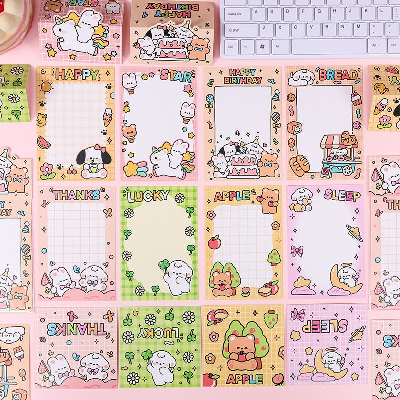 Yueshi New Ins Style Series Cartoon Card Packaging Material Hard Card Back Small Card Card Head Gift Card - Image 2