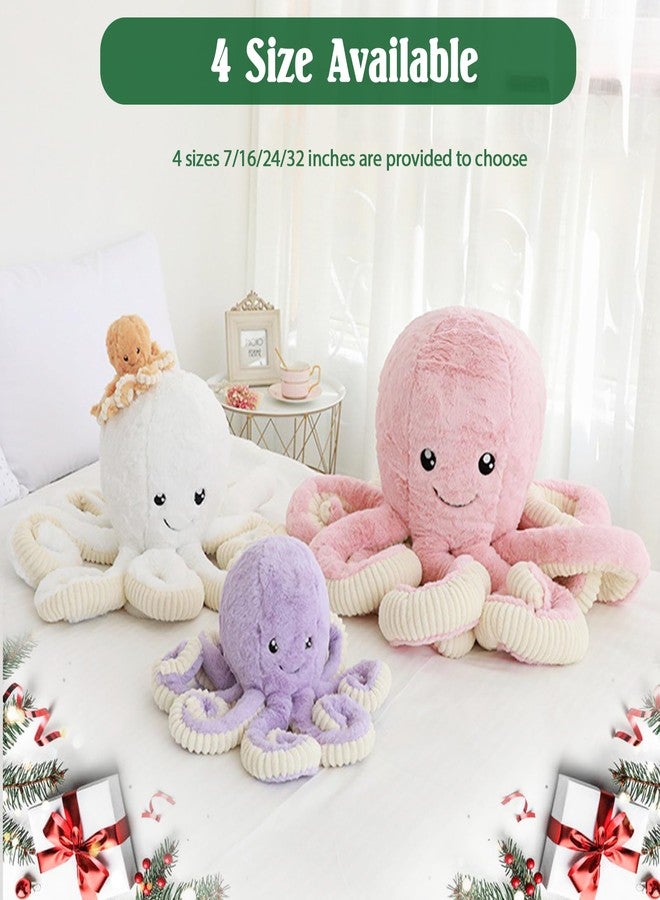 DENTRUN Octopus Stuffed Animals, Giant Octopus Plush Doll Play Toys for Kids Girls Boys Adults Birthday Xmas Halloween Present Stuffed Sea Animals Plushie, 7/16/24/32 Inches, 5 Colors - Image 4