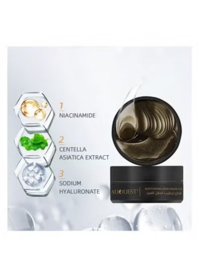 AuQuest Moisturizing under eye mask with charcoal extract 60 slices - Image 5