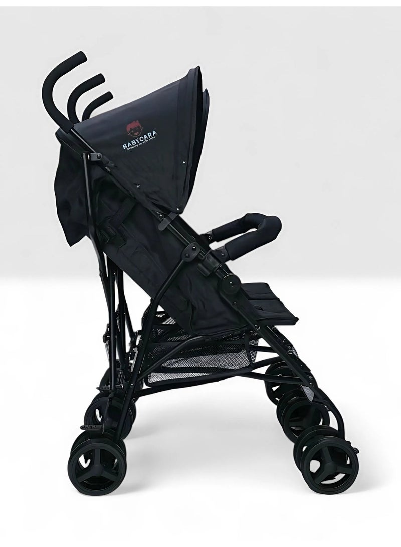 BABYCARA Double Umbrella Stroller, Lightweight Travel Side by Side Twin Stroller with Large Storage, 5-Point Safety Harness, Adjustable Canopy & Compact Fold for 6 to 36 months - Image 3