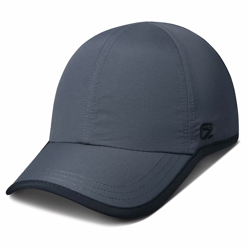 GADIEMKENSD GADIEMKENSD Mens Hats Baseball Cap UPF 50+ Sun Quick Dry Lightweight Breathable Trucker Hat Outdoor Hiking Fishing Run Golf Sports Mesh Hats A Go Running Hat Quick Drying for Men Women Mens Dark Gray  - Image 1