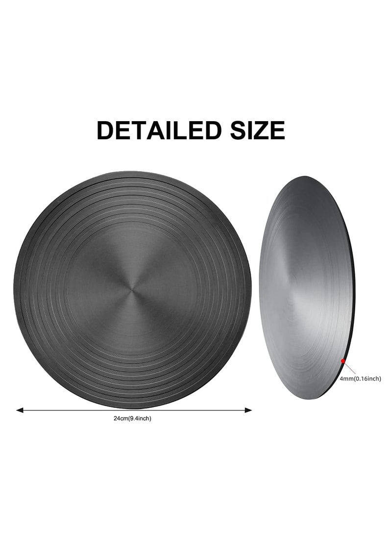 موزع تسخين موقد الغاز، أواني طهي سميكة غير قابلة للانزلاق، محول تحريض الطهي موفر للطاقة، لوحة إذابة تجميد متعددة الوظائف (24 سم/9.4 بوصة) - Image 2