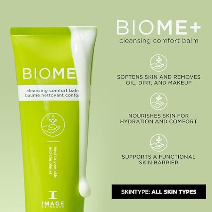 IMAGE Skincare BIOME+ Cleansing Comfort Balm, Microbiome Friendly Gentle Cleanser, Reduces Moisture Loss - Image 2
