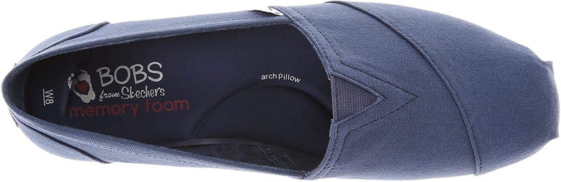 Skechers Women's Bobs Plush Peace and Love Ballet Flat, Navy/Navy, 11 M US - Image 5