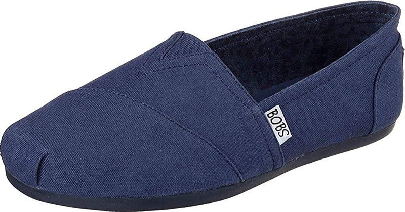 Skechers Women's Bobs Plush Peace and Love Ballet Flat, Navy/Navy, 11 M US - Image 1