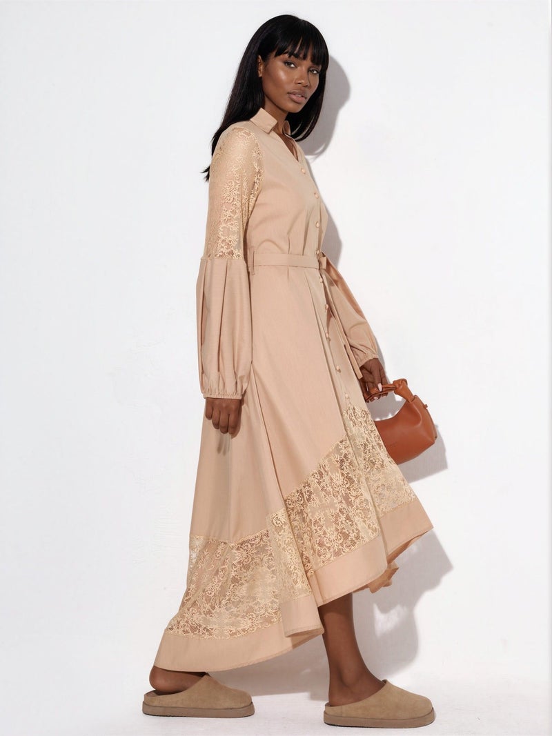 Jennyfer Embroidered Midi Wrap Dress - Image 4